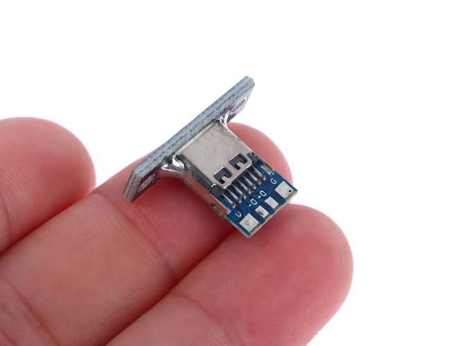 Роз'єм Type-C мама (female), 4pin гніздо з кріпленням, конектор USB 3.1 - зображення 6