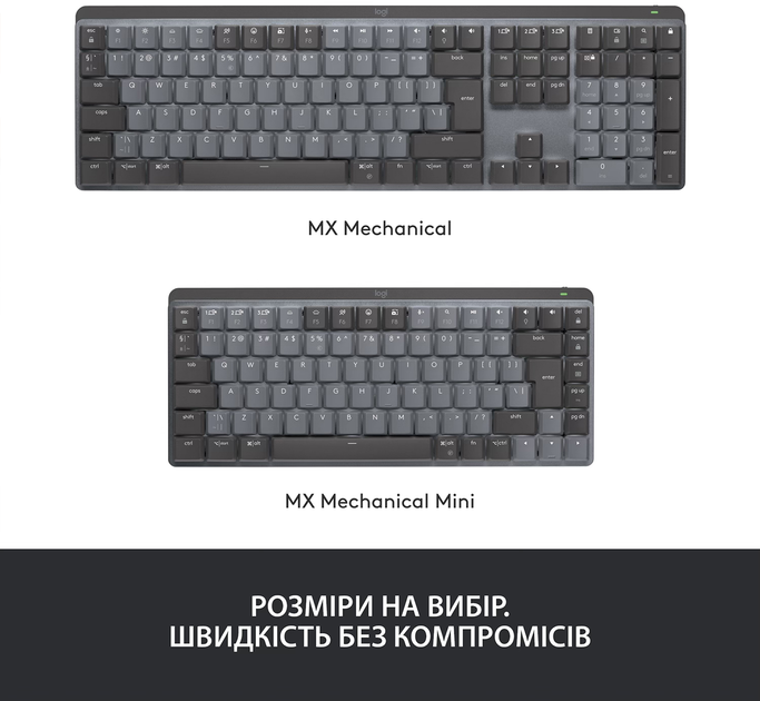 Клавіатура бездротова Logitech MX Mechanical Wireless Illuminated Performance Graphite (920-010757) - зображення 11