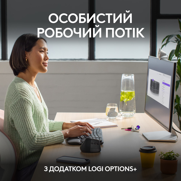 Бездротова клавіатура Logitech Wave Keys Bluetooth/Wireless Black (920-012304) - зображення 7