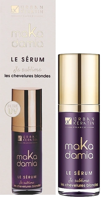 Серум для светлых натуральных и окрашенных волос - Urban Keratin Makadamia Serum 30ml (1396490-31106272) - изображение 2