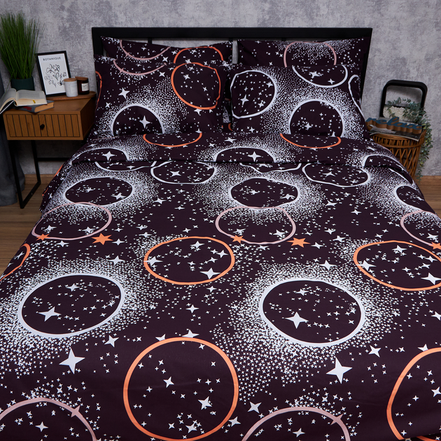 Набір Moon&Star Бязь Gold Люкс Cosmic Vibes Простирадло 150х220 см + 2 наволочки 70х70 см (MS-880000158) від Rozetka на платформі USKIDKA Акція на Набір Moon&Star Бязь Gold Люкс Cosmic Vibes Простирадло 150х220 см + 2 наволочки 70х70 см (MS-880000158) від Rozetka