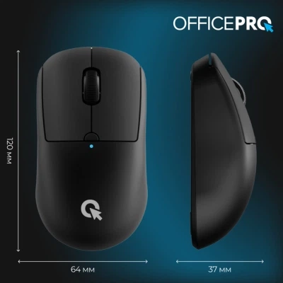 Мышка OfficePro M307B Silent Click Wireless/Bluetooth Black (M307B) - изображение 7