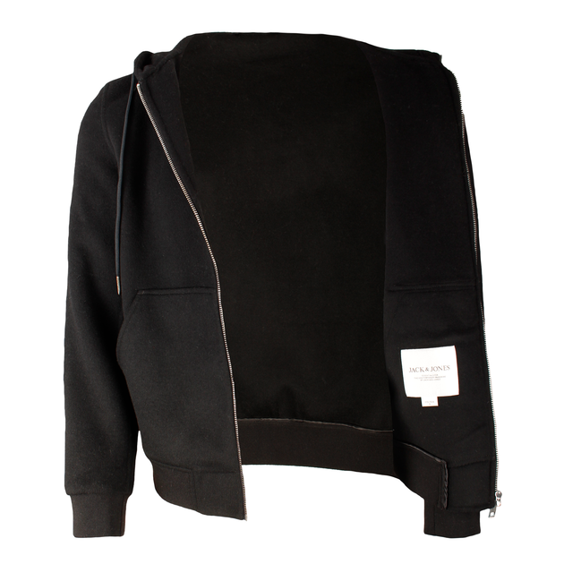 Бомбер чоловічий Jack & Jones Чорний XS 190124-949392 - зображення 4