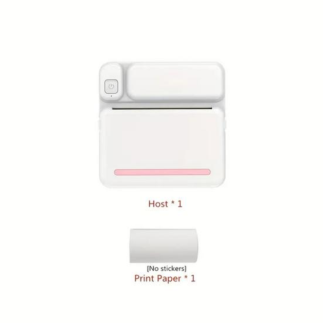 Карманный квадратный термопринтер C19 Bluetooth розовый - изображение 8