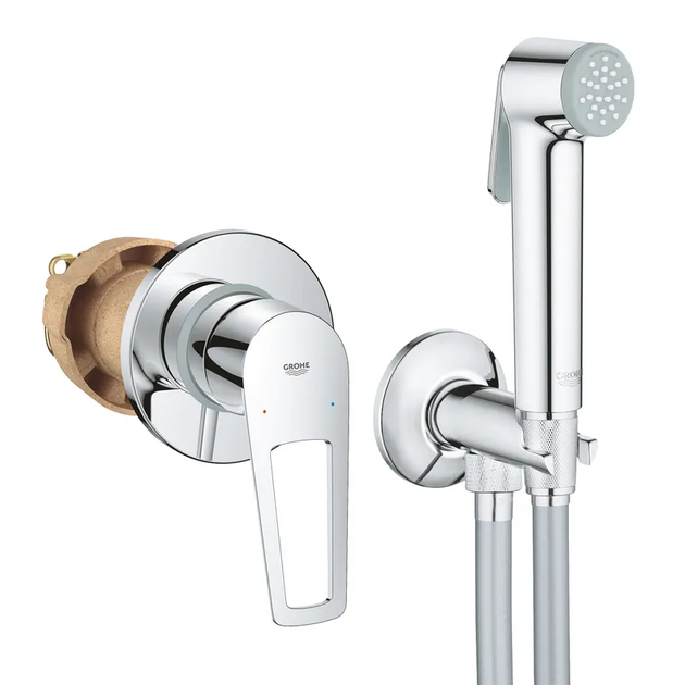 Комплект гігієнічного душу Grohe BauLoop New (UA2904200B) - Фото 1 Комплект гігієнічного душу Grohe BauLoop New (UA2904200B) - зображення 1