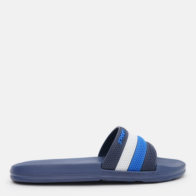 Акція на Чоловічі шльопанці для пляжу Beppi 2203550 42 (8.5US) 27 см Navy Blue від Rozetka