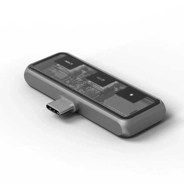 Адаптер Satechi Mobile XR Hub with microSD Reader Space Grey (ST-HXRSDM) - Фото 2 Адаптер Satechi Mobile XR Hub with microSD Reader Space Grey (ST-HXRSDM) - изображение 2