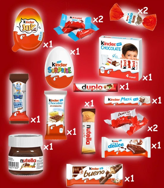Подарочный набор Kinder, подарок на день рождения, рождество, новый год (3-1879) - Фото 2 Подарочный набор Kinder, подарок на день рождения, рождество, новый год (3-1879) - изображение 2