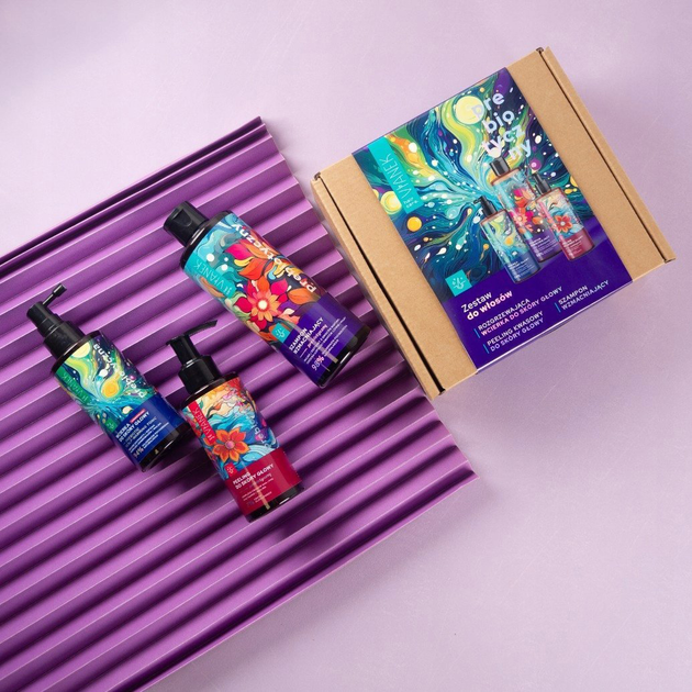 Набір для догляду за волоссям Vianek Hair Care Пребіотичний Шампунь 300 мл + Пілінг 150 мл + Лосьйон для шкіри голови 150 мл (5906657520449) - зображення 6