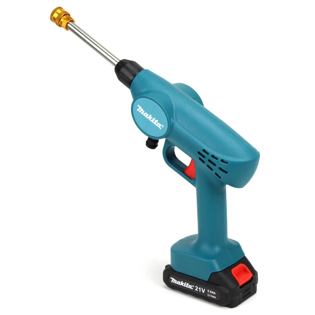 Акумуляторна ручна мийка Makita DHW040ZK 21V, 5 Ah, 26bar, 228 л/год, Li-Ion АКБ, зарядний пристрій (АМ01-003) - зображення 5