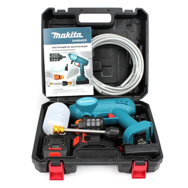 Акумуляторна ручна мийка Makita DHW040ZK 21V, 5 Ah, 26bar, 228 л/год, Li-Ion АКБ, зарядний пристрій (АМ01-003) - зображення 10