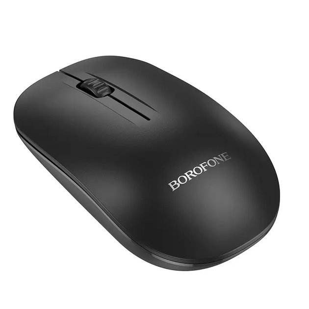Миша бездротова безшумна BOROFONE BG14 Planet Bluetooth + 2.4 ГГц, 3 кнопки, 1000 dpi Black - Фото 1 Миша бездротова безшумна BOROFONE BG14 Planet Bluetooth + 2.4 ГГц, 3 кнопки, 1000 dpi Black - изображение 1
