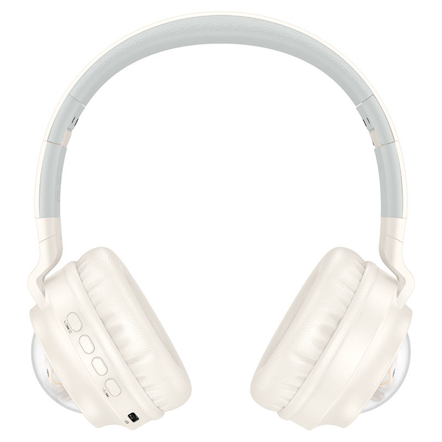 Навушники HOCO W50 Cute fun BT headphones Milky white (6942007619578) - изображение 3