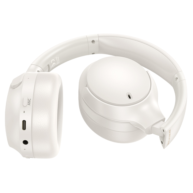 Бездротові навушники BOROFONE BO31 Prestige active noise Reduction BT headphones Milky white (6941991113017) - изображение 3