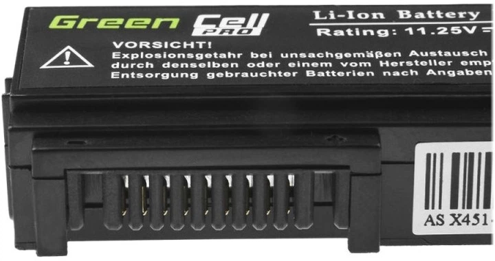 Акумулятор Green Cell AS90 A31N1319 A41N1308 для Asus X551 11.25 V 2200 mAh (5902719423741) - зображення 5