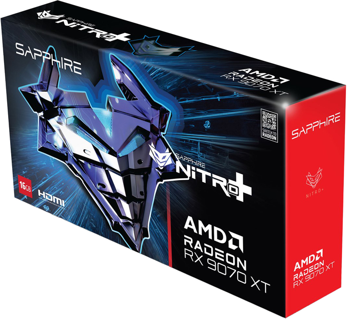 Karta graficzna Sapphire PCI-Ex Radeon RX 9070 XT NITRO+ Gaming OC 16GB GDDR6 (256bit) (3060/20000) (2 x HDMI, 2 x DisplayPort) (11348-01-20G) - obraz 6