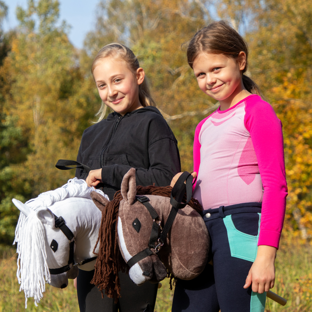 Duży koń na kiju Hobby Horse Skippi z kantarem i wodzami Kasztanowaty (5906361450070) - obraz 3