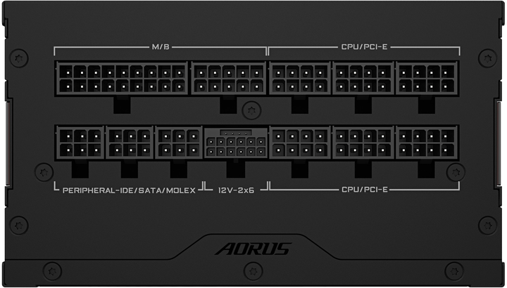 Блок живлення Gigabyte AORUS ELITE P1000W 80+ Platinum Modular PCIe 5.1 (rev. 1.1) Black (GP-AE1000PM PG5) - зображення 6