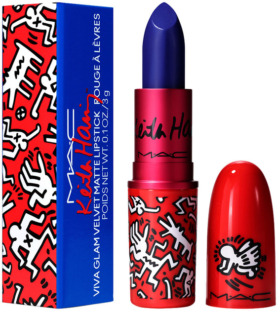 Помада для губ M.A.C Viva Glam X Keith Haring Longwear Canal Blue 3 г (773602640713) - зображення 2