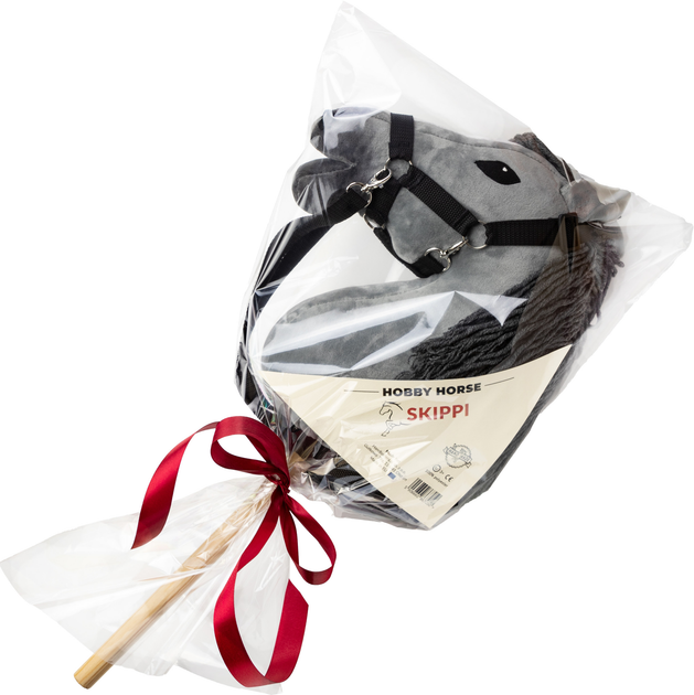 Великий кінь на палиці Hobby Horse Skippi з недоуздком і віжками Сірий (5906660867043) - зображення 12