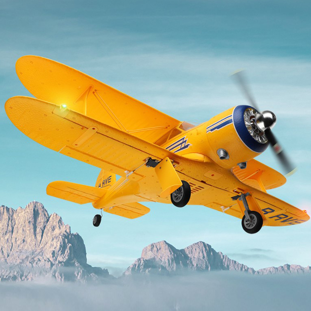 Літак WL Toys A300-BEECH D17S акумуляторний Жовтий (1015-367-00) - зображення 2