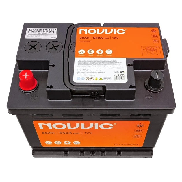 Акумулятор NOVVIC 12V 60AH 540A L[+] - изображение 2