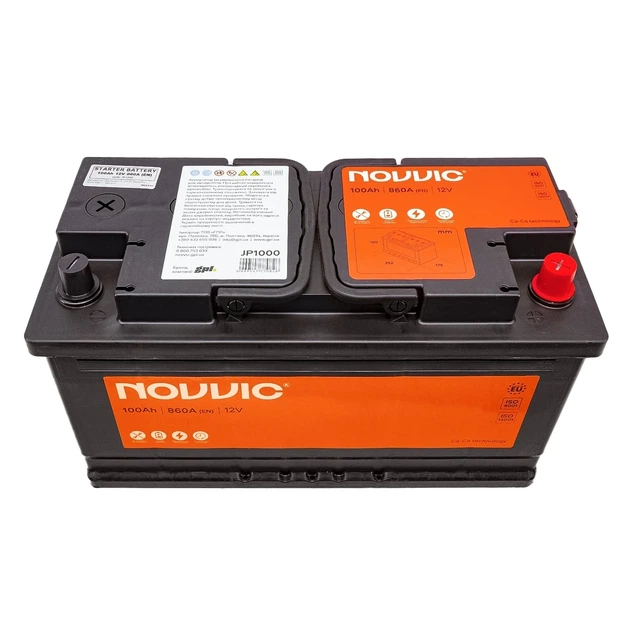 Акумулятор NOVVIC 12V 100AH 860A R[+] - изображение 4