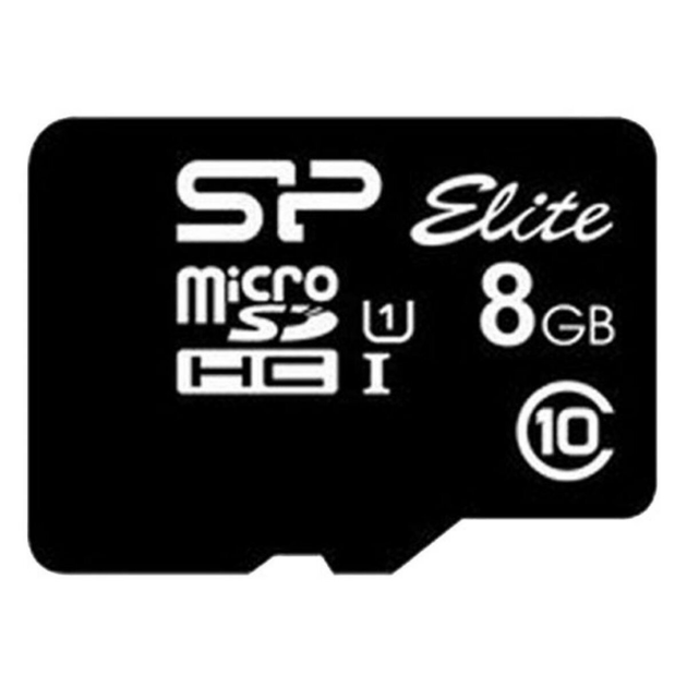 Карта пам'яті microSDHC (UHS-1) SiliconPower Elite 8Gb class 10 (SP008GBSTHBU1V10) - изображение 1