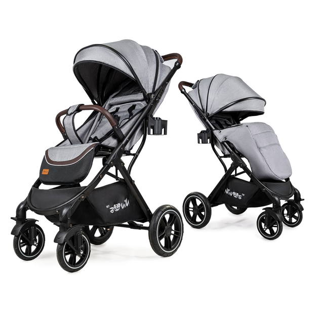 Прогулянкова коляска Ninos Nava, Light Grey, світло-сірий - изображение 1