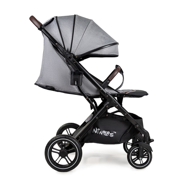 Прогулянкова коляска Ninos Nava, Light Grey, світло-сірий - изображение 5