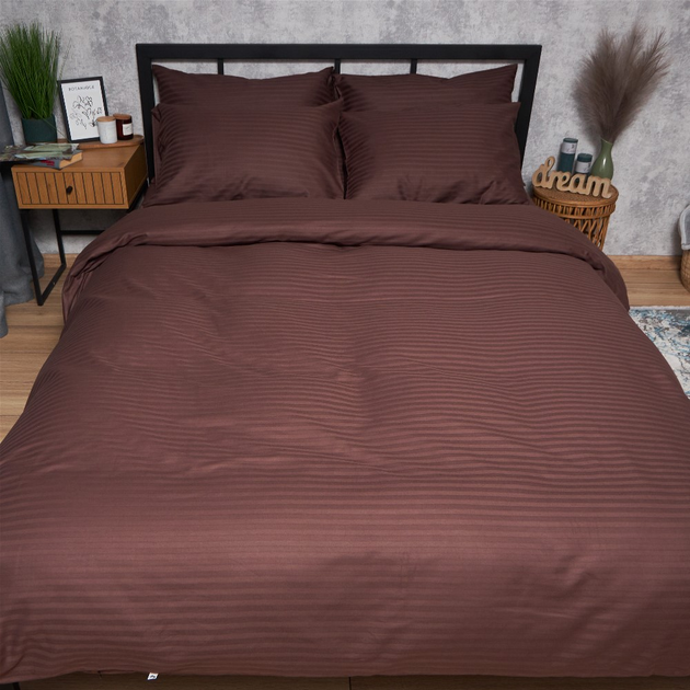 Постільний набір Moon&Star підковдра 220х240 + 2 наволочки 70х70 Satin Stripe Warm Espresso (MS-890000794) від Rozetka на платформі USKIDKA Акція на Постільний набір Moon&Star підковдра 220х240 + 2 наволочки 70х70 Satin Stripe Warm Espresso (MS-890000794) від Rozetka