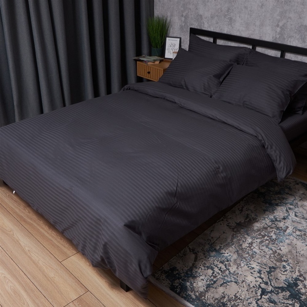 Постільний набір Moon&Star підковдра 160х220 + 2 наволочки 70х70 Satin Stripe Dark Serenity (MS-890000815) від Rozetka на платформі USKIDKA Акція на Постільний набір Moon&Star підковдра 160х220 + 2 наволочки 70х70 Satin Stripe Dark Serenity (MS-890000815) від Rozetka