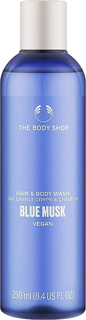 Шампунь-гель для душа BLUE MUSK - The Body Shop Blue Musk Vegan 250ml (1130086-31160508) - Фото 1 Шампунь-гель для душа BLUE MUSK - The Body Shop Blue Musk Vegan 250ml (1130086-31160508) - изображение 1