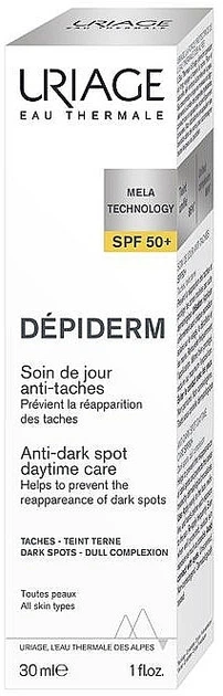 Денний крем проти пігментних плям Uriage Depiderm Anti-Dark Spot Day Care SPF50+ - зображення 2