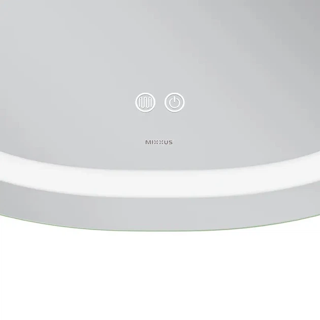 Дзеркало 70х70 см Антизапотівне з LED Touch Сенсором Фасадне + Фонове Підсвічування Керування темпрературою освітлення Mixxus Premium DIVERSE MR16-70x70 Скло 5 мм з Срібною амальгамою Anti-fog підігрів Товщина 3 см (MP6640) - изображение 6