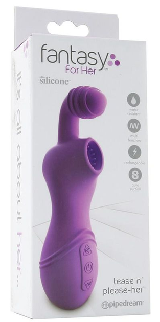 Клиторальный вибратор Pipedream Fantasy For Her Tease N Please-Her Suction Vibe (20561000000000000) - изображение 14