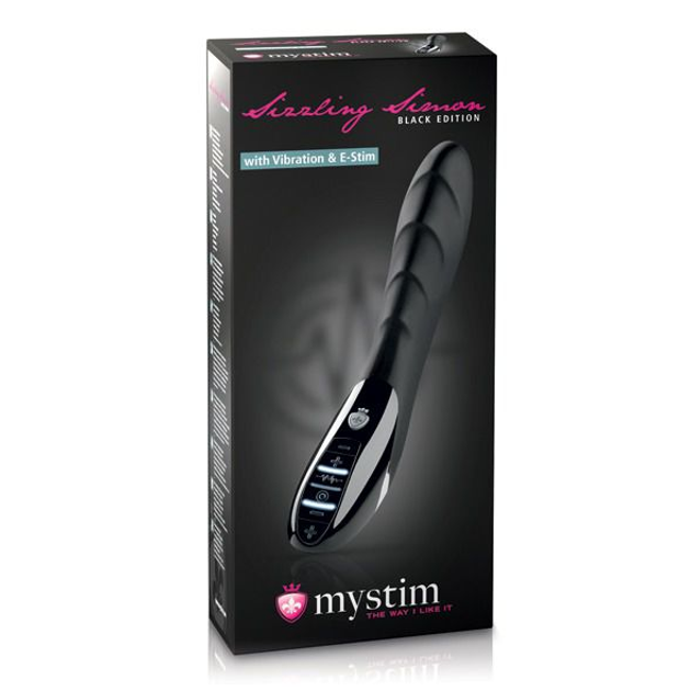Вибратор с электростимуляцией Mystim Sizzling Simon E-stim Vibrator Black цвет черный (13941005000000000) - изображение 1