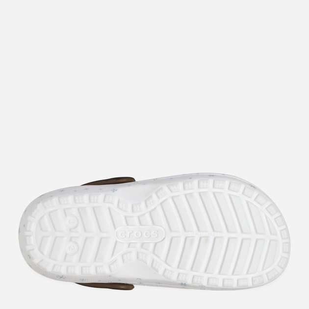 Дитячі крокси-сабо для дівчинки утеплені Crocs Classic Frozen Olaf Clog Kids 210234-90H 33-34 Білі (196265808021) - зображення 6