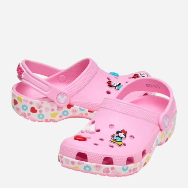Дитячі крокси-сабо для дівчинки Crocs Classic Mickey Minnie Friends Clog Kids T 210894-90H 22-23 (C6) Рожеві (198445132797) - зображення 4