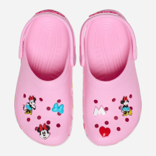 Дитячі крокси-сабо для дівчинки Crocs Classic Mickey Minnie Friends Clog Kids T 210894-90H 24-25 (C8) Рожеві (198445132810) - зображення 5