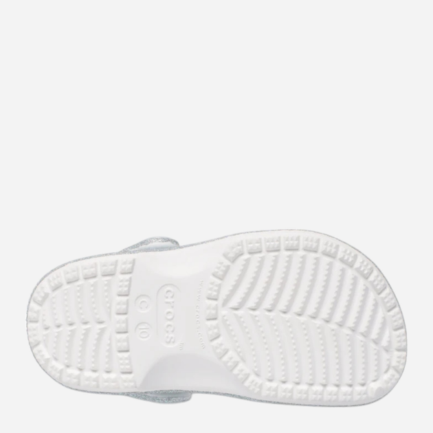 Chodaki dziecięce dla dziewczynki Crocs Classic Iridescent Glitter Clog Kids 210986-100 33-34 (J24) Srebrne (198445120664) - obraz 6