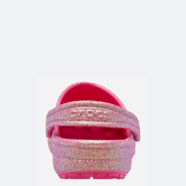 Chodaki dziecięce dla dziewczynki Crocs Classic Iridescent Glitter Clog Kids 210986-6ZQ 29-30 (C12) Różowe (198445120817) - obraz 5