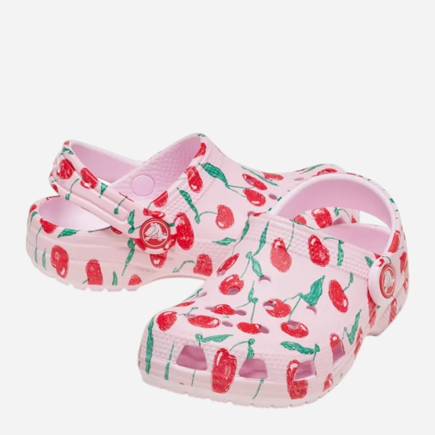 Chodaki dziecięce dla dziewczynki Crocs Classic Fresh Fruits Clog Kids 211020-6ZW 32-33 (J13) Różowe (198445124969) - obraz 4