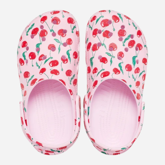 Chodaki dziecięce dla dziewczynki Crocs Classic Fresh Fruits Clog Kids 211020-6ZW 28-29 (C11) Różowe (198445124938) - obraz 5