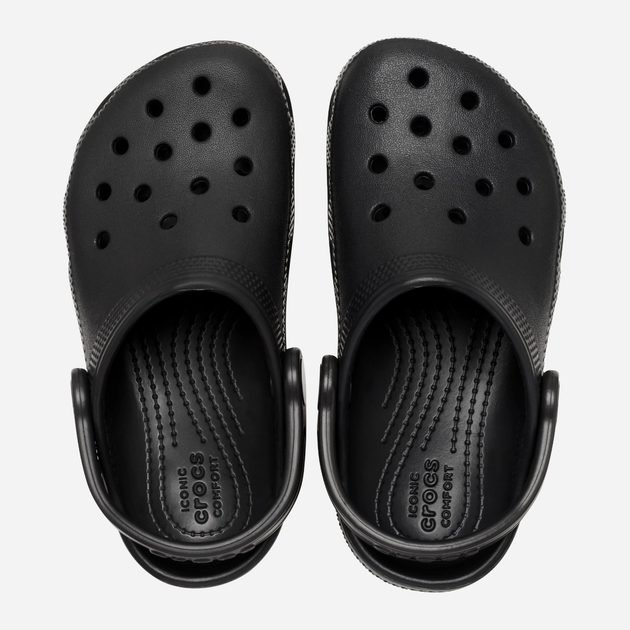 Chodaki chłopięce Crocs Classic Kids Clog T 206990-001 22-23 (C6) Czarne (191448732865) - obraz 4