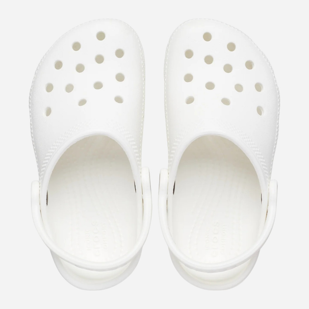 Chodaki dziecięce Crocs Classic Kids Clog T 206990-100 23-24 (C7) Białe (191448733015) - obraz 5