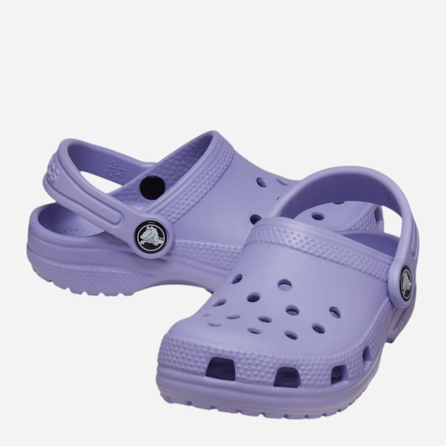 Chodaki dziecięce dla dziewczynki Crocs Classic Kids Clog T 206990-5BN 24-25 (C8) Fioletowe (198445102783) - obraz 3