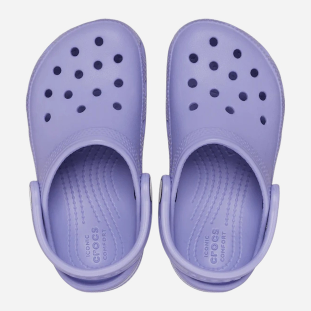 Chodaki dziecięce dla dziewczynki Crocs Classic Kids Clog T 206990-5BN 24-25 (C8) Fioletowe (198445102783) - obraz 4