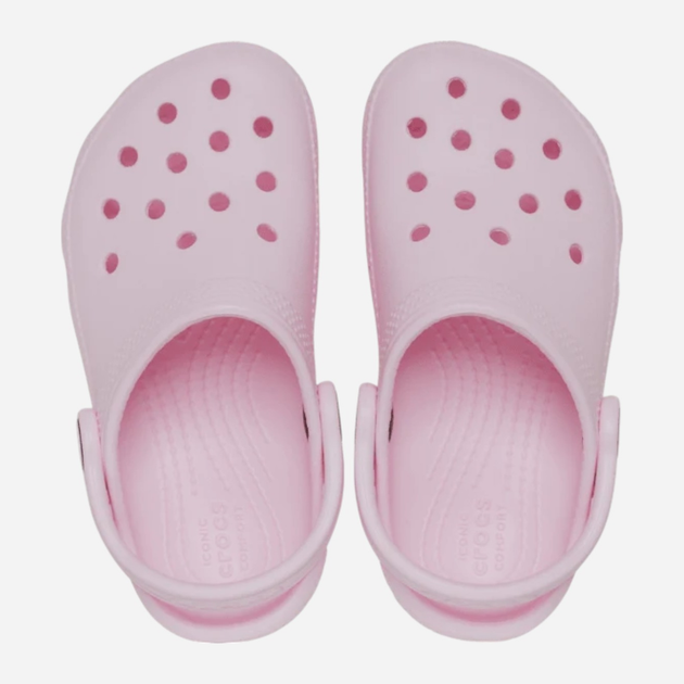 Chodaki dziecięce dla dziewczynki Crocs Classic Kids Clog T 206990-6ZW 27-28 (C10) Bladoróżowe (198445102875) - obraz 4