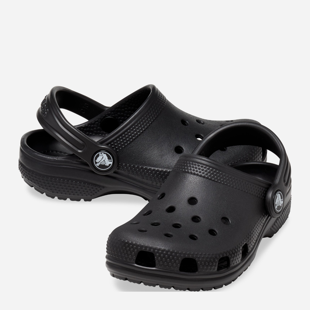 Дитячі крокси-сабо для хлопчика Crocs Classic Kids Clog K 206991-001 33-34 (J2/J4) Чорні (0191448734418) - зображення 3